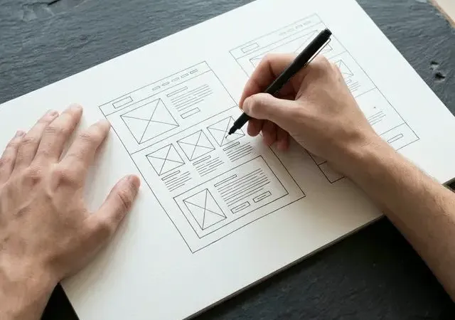 Bold typographic graphic showing web performance principles — Fast. Not complex. — with a Lighthouse 100 score on a black background with teal accent.